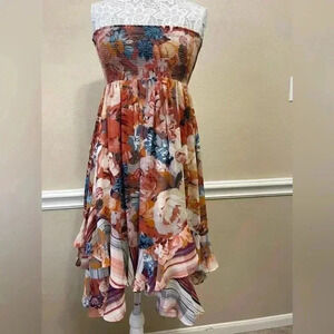 Anthropologie strapless dress